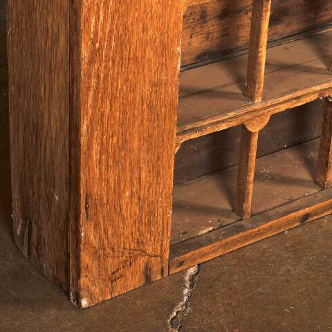 #53980 Antique Wood 36 Cubby Sorting Cabinets image 4