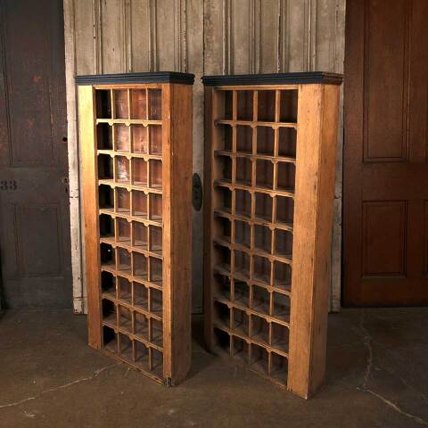 #53980 Antique Wood 36 Cubby Sorting Cabinets image 6