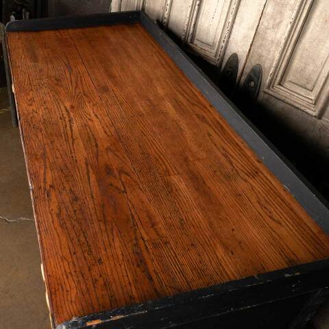 #53987 Antique Work Table Bench w/ Drawers image 5