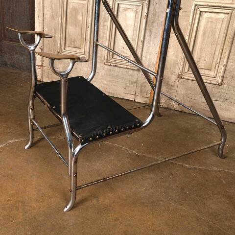 #53991 Vintage Paidar Chrometube Shoeshine Stool image 2