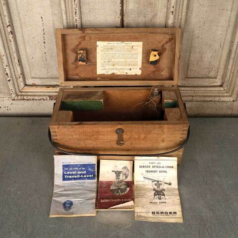 #53995 Antique Surveyor's Transit, Tripod & Case image 7