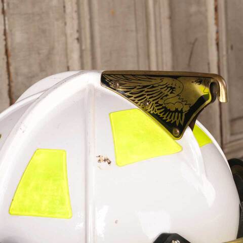 #53997 Vintage Cairns Firefighter Fireman Helmet image 3