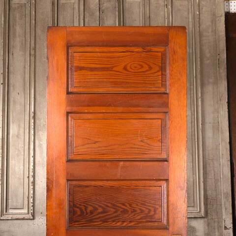 #54000 29x80 Antique 5 Panel Interior Pine Door image 2