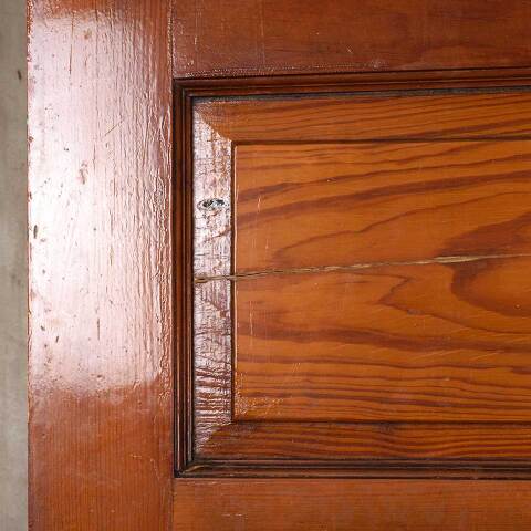 #54001 31x80 Antique 5 Panel Interior Pine Door image 7