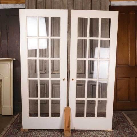 #54017 60x79 Salvaged Vintage 15 Lite French Doors image 6