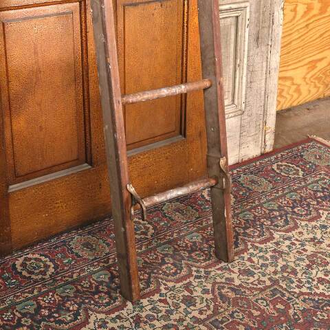 #54047 16x94 Antique Seven Rung Wood Ladder image 3