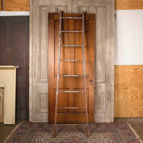 #54048 20x98 Antique Eight Rung Wood Ladder image 2