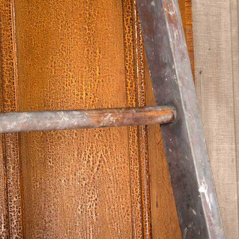 #54048 20x98 Antique Eight Rung Wood Ladder image 5