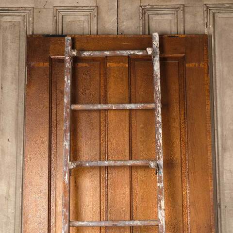 #54049 20x94 Antique Eight Rung Wood Ladder image 2