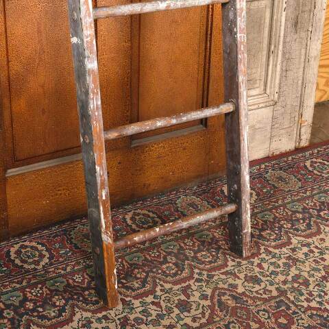 #54049 20x94 Antique Eight Rung Wood Ladder image 3