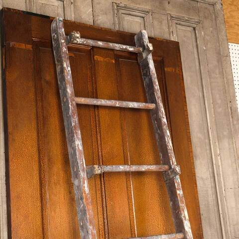 #54049 20x94 Antique Eight Rung Wood Ladder image 4