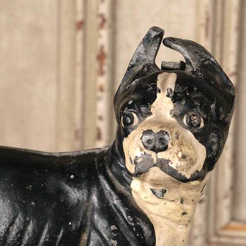 #54072 Antique Cast Iron Boston Terrier Door Stop image 2