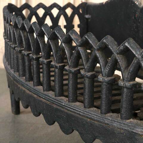 #54093 Antique Cast Iron Fireplace Log Holder image 7