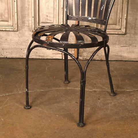 #54096 Vintage Francois Carre Metal Garden Chair image 2