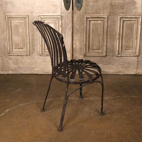 #54096 Vintage Francois Carre Metal Garden Chair image 7