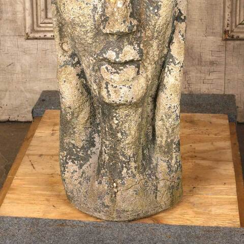 #54108 Vintage Cast Concrete Bust Garden Statue image 2