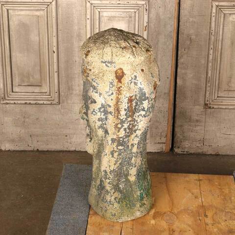 #54108 Vintage Cast Concrete Bust Garden Statue image 5