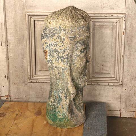 #54108 Vintage Cast Concrete Bust Garden Statue image 8