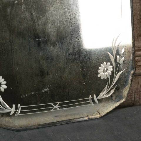 #54109 12x18 Antique Beveled Glass Wall Mirror image 4