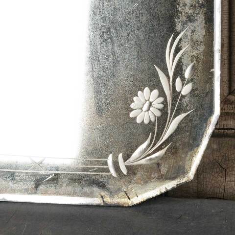 #54109 12x18 Antique Beveled Glass Wall Mirror image 7