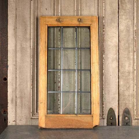 #54121 18x35 Antique Leaded Glass Window image 4