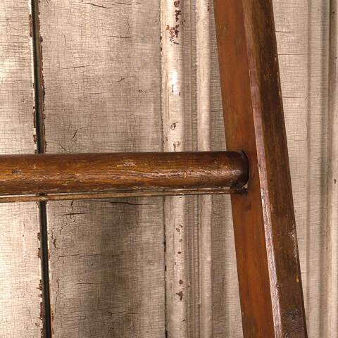 #54129 Antique Wood Seven Rung Ladder image 5