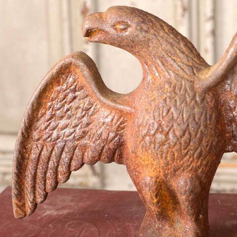 #54147 Salvaged Antique Cast Iron Eagle Snow Bird image 4