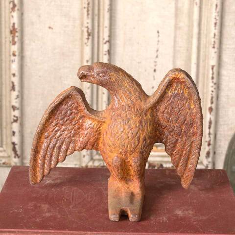 #54147 Salvaged Antique Cast Iron Eagle Snow Bird image 7