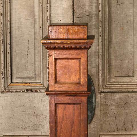 #54165 50" Antique Oak Wood Staircase Newel Post image 2