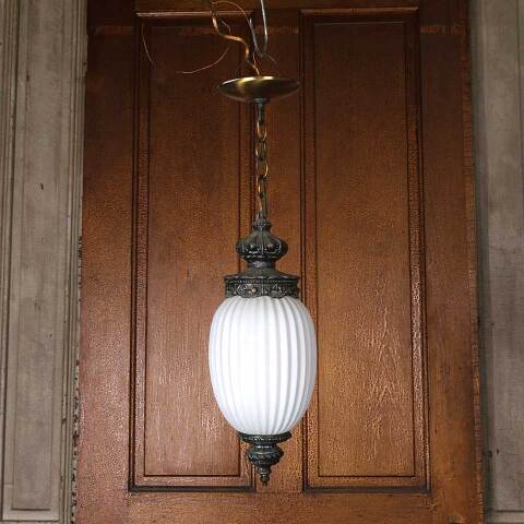 #54167 Vintage Single Bulb Pendant Light Fixture image 2