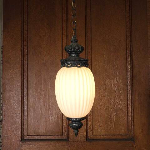 #54167 Vintage Single Bulb Pendant Light Fixture image 3