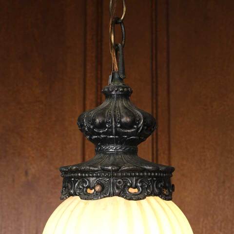 #54167 Vintage Single Bulb Pendant Light Fixture image 5