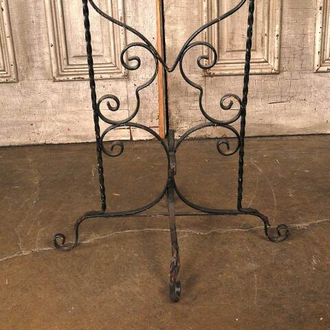 #54182 Antique Fishbowl & Wrought Iron Stand image 5