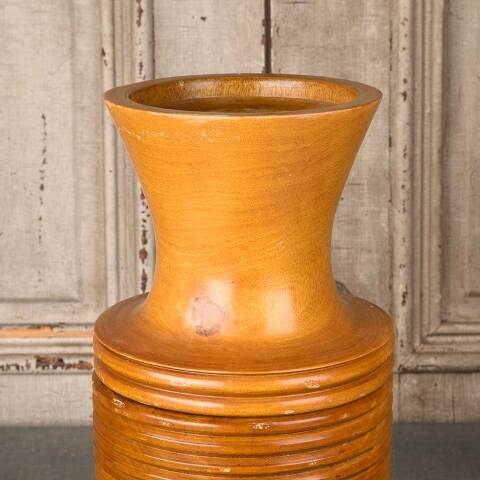 #54184 Two Piece Turned Wood Vase image 2