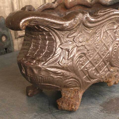 #54190 Ornate Cast Iron Footed Garden Urn Planter image 6