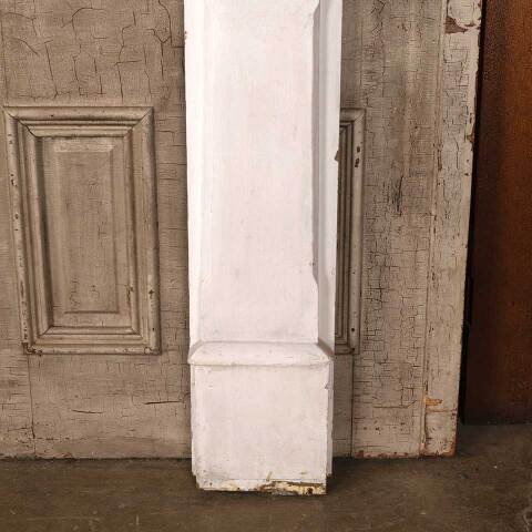 #54216 60x52 Antique Painted Wood Fireplace Mantel image 6