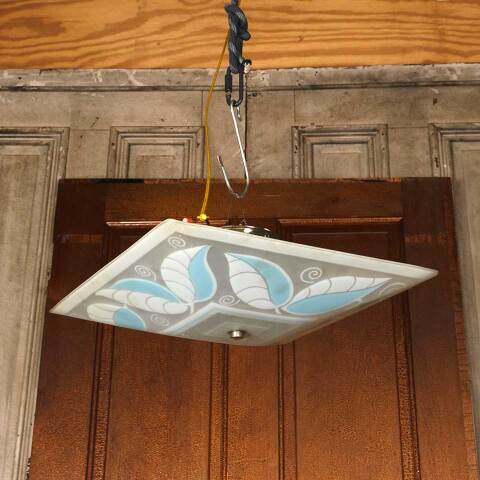 #54223 16" Vintage Flush Mount 2 Bulb Light Fixture image 7