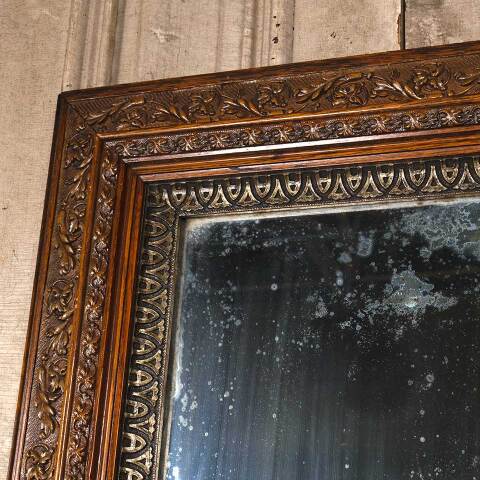 #54253 29x51 Antique Ornate Framed Beveled Mirror image 6