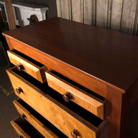 #54254 Antique Curly Maple Dresser image 3