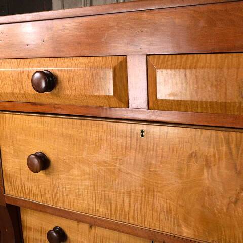 #54254 Antique Curly Maple Dresser image 4