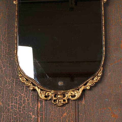 #54256 17x31 Ornate Antique Wood & Gesso Mirror image 5