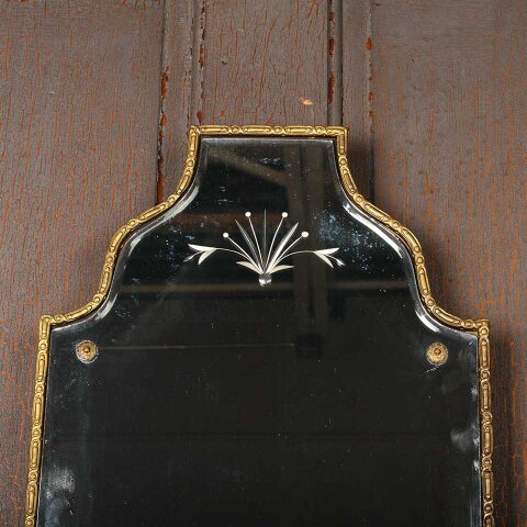 #54259 15x33 Antique Etched Glass Wall Mirror image 2