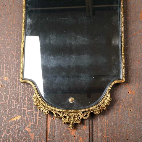 #54259 15x33 Antique Etched Glass Wall Mirror image 6