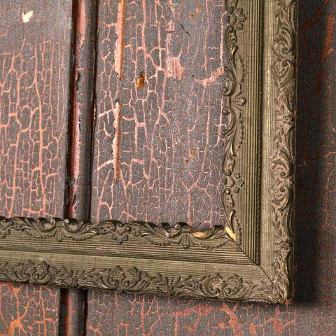 #54264 19x23 Antique Wood & Gesso Picture Frame image 4