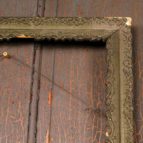 #54264 19x23 Antique Wood & Gesso Picture Frame image 5
