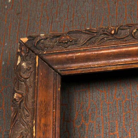 #54265 21x26 Antique Wood & Gesso Picture Frame image 2
