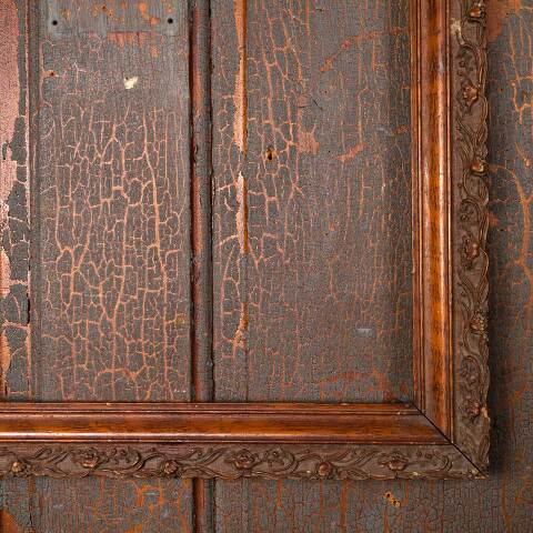 #54265 21x26 Antique Wood & Gesso Picture Frame image 5