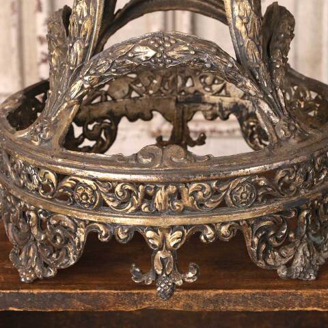 #54286 9x12 Ornate Antique Metal Chandelier Frame image 5