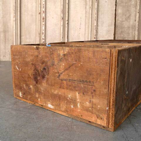 #54287 27x13 Antique Wood Crate With Dividers image 4