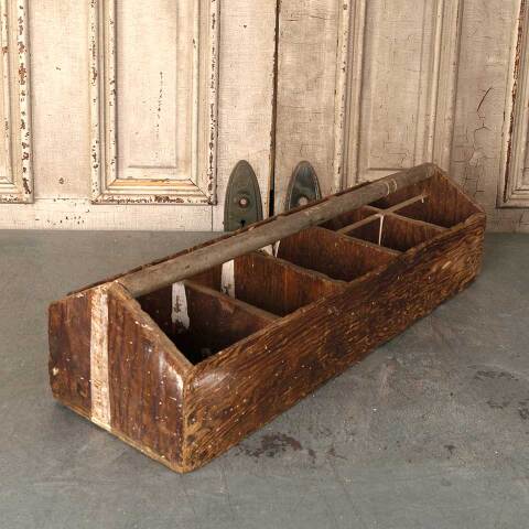 #54288 30x10 Antique Wooden Tool Box with Handle image 5